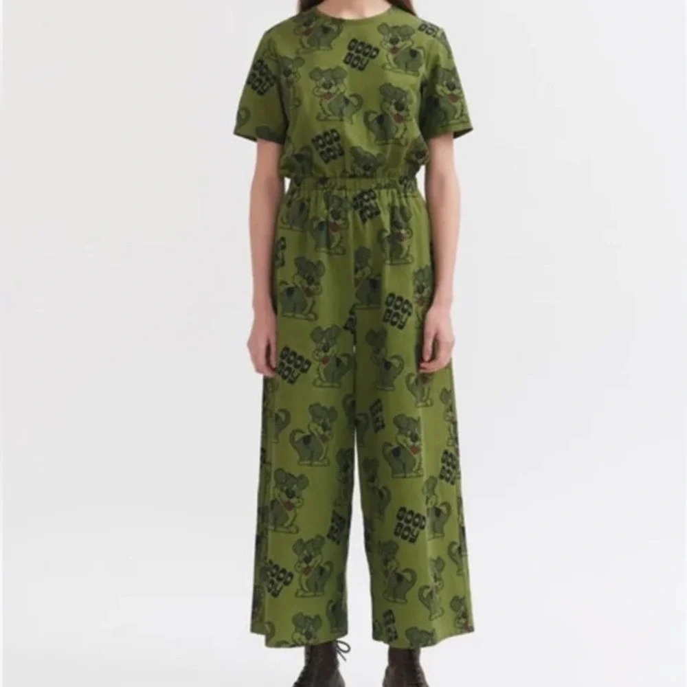 Lazy Oaf Good Boy Jumpsuit green size 6 NWOT - Picture 1 of 15